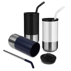 Copo Inox com Canudo 500ml JB 14997