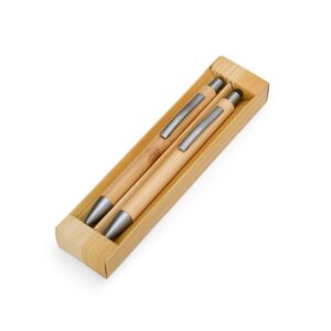 08251 Kit Ecológico Caneta e Lapiseira Bambu