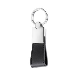 14501 Chaveiro Metal com Couro