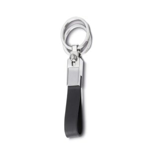 14502 Chaveiro Metal Couro Sintético com 2 Argolas