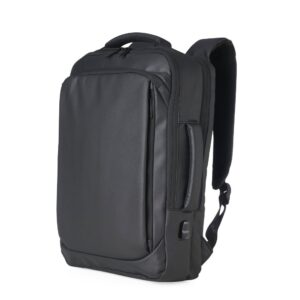 01901 Mochila Couro Sintético USB 17 Litros