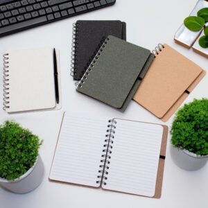 02601 Caderno Kraft B6 com Porta Caneta