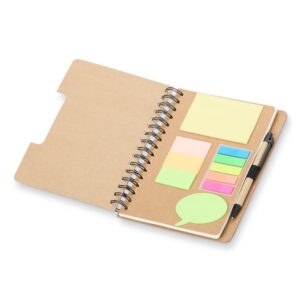 11195 Caderno com Autoadesivos e Caneta