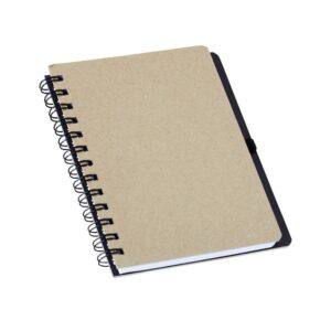 14838 Caderno Kraft com Porta Caneta
