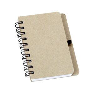 14837 Caderno Kraft com Porta Caneta