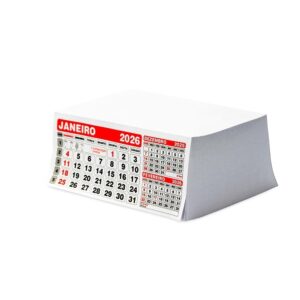 12658 Folhinha Calendário 2026